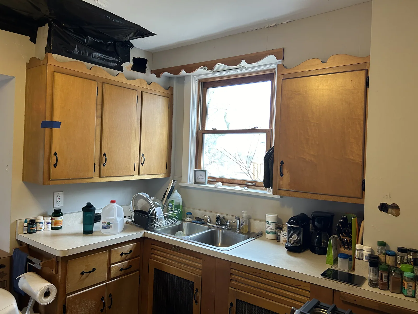 Original kitchen layout before a full renovation