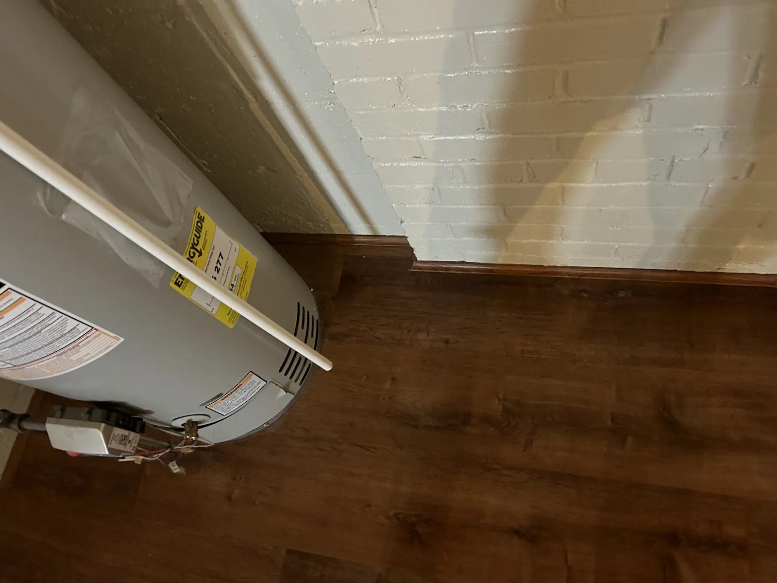 Interior of a newly built shed